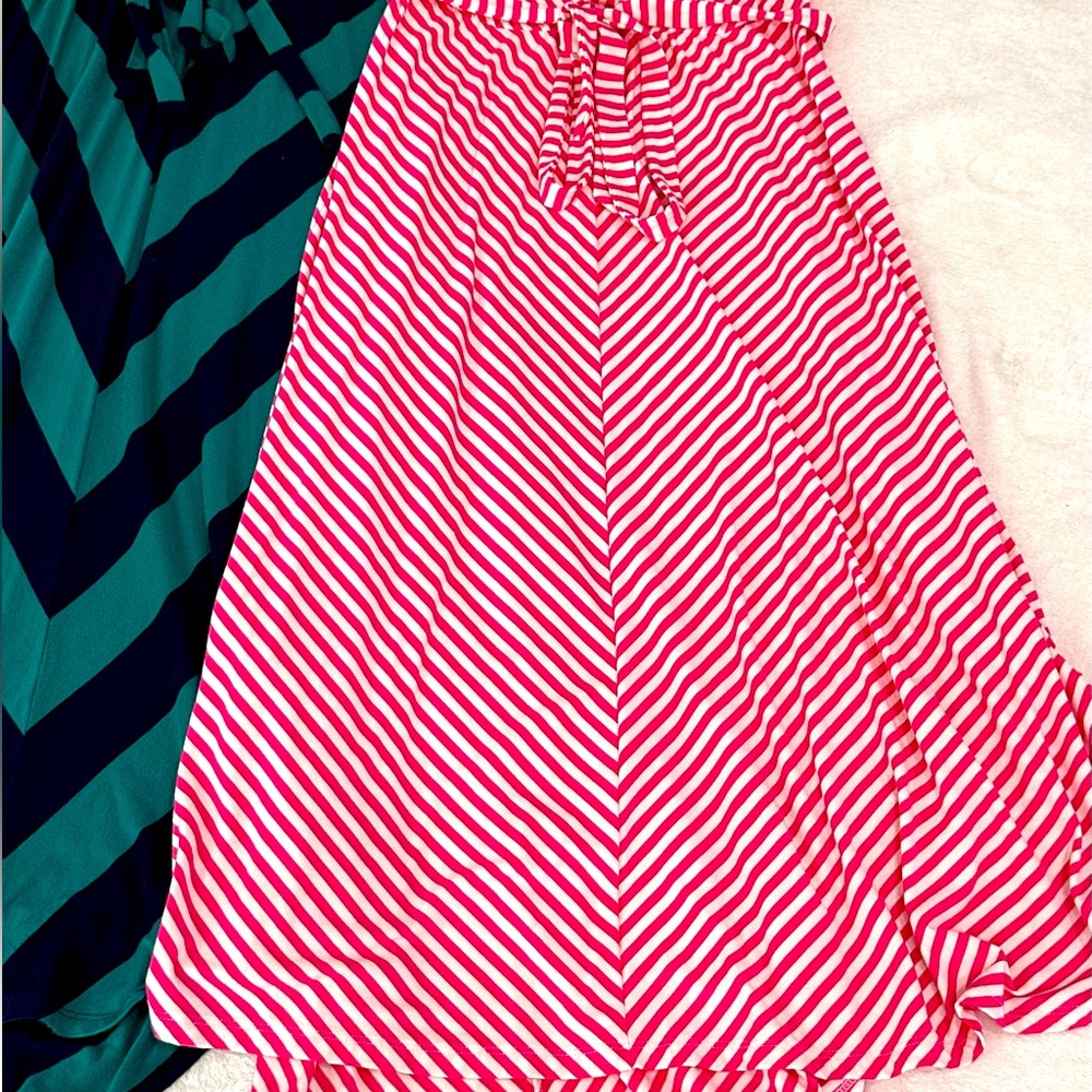 2 (Two) Ingrid & Isabel Maternity Women's Sleeveless Striped Midi Dresses Medium - Picture 7 of 10